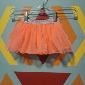 Garanimals Baby Girl's Layered Pinkish/Salmon & Silver Tutu Size 3-6 Months
